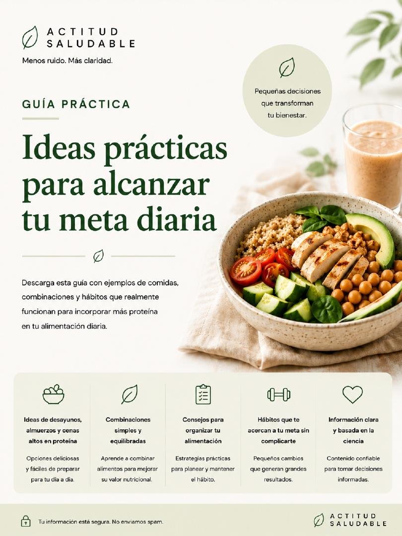 Portada de la Guía Meta Diaria de Proteína